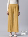 Tew Heavy Lycra Pleated Elastic Waist Plazo Wholesale Market In Surat
